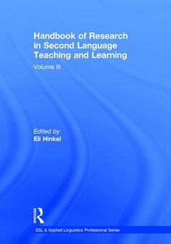 Cover of the book Handbook of Research in Second Language Teaching and Learning