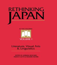 Cover of the book Rethinking Japan Vol 1.