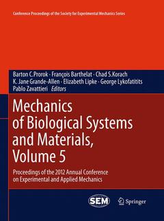 Couverture de l’ouvrage Mechanics of Biological Systems and Materials, Volume 5