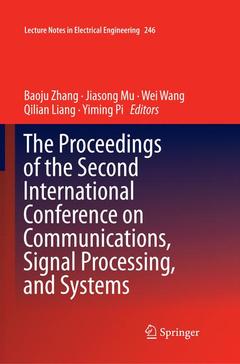 Couverture de l’ouvrage The Proceedings of the Second International Conference on Communications, Signal Processing, and Systems