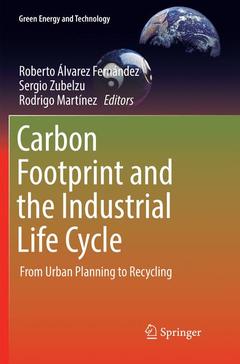 Couverture de l’ouvrage Carbon Footprint and the Industrial Life Cycle