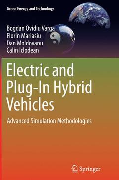 Couverture de l’ouvrage Electric and Plug-In Hybrid Vehicles