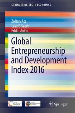Couverture de l’ouvrage Global Entrepreneurship and Development Index 2016