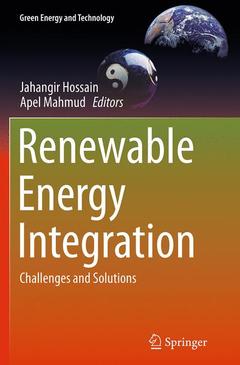 Couverture de l’ouvrage Renewable Energy Integration