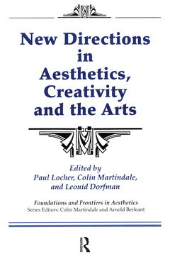 Couverture de l’ouvrage New Directions in Aesthetics, Creativity and the Arts