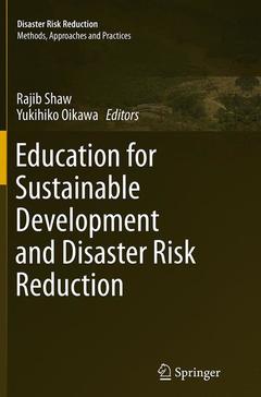 Couverture de l’ouvrage Education for Sustainable Development and Disaster Risk Reduction