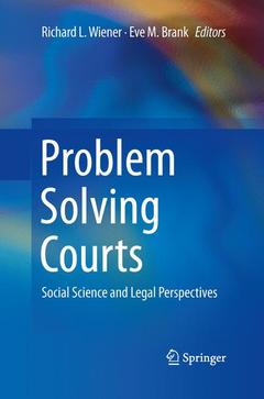 Couverture de l’ouvrage Problem Solving Courts
