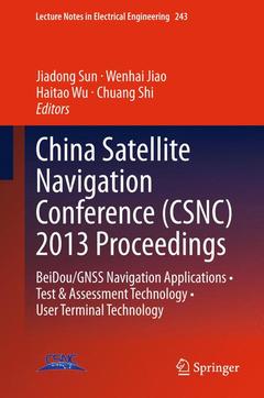 Couverture de l’ouvrage China Satellite Navigation Conference (CSNC) 2013 Proceedings