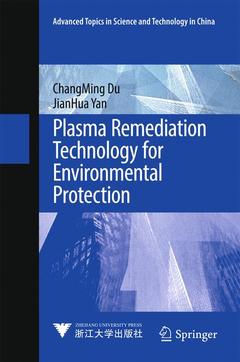Couverture de l’ouvrage Plasma Remediation Technology for Environmental Protection