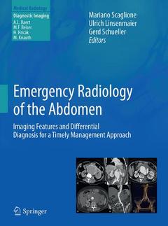 Couverture de l’ouvrage Emergency Radiology of the Abdomen