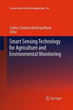 Couverture de l’ouvrage Smart Sensing Technology for Agriculture and Environmental Monitoring