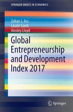 Couverture de l’ouvrage Global Entrepreneurship and Development Index 2017