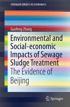 Couverture de l’ouvrage Environmental and Social-economic Impacts of Sewage Sludge Treatment