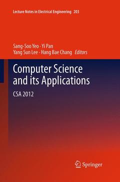 Couverture de l’ouvrage Computer Science and its Applications