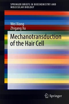 Couverture de l’ouvrage Mechanotransduction of the Hair Cell