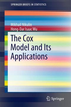 Couverture de l’ouvrage The Cox Model and Its Applications
