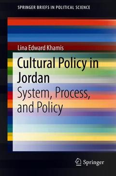 Couverture de l’ouvrage Cultural Policy in Jordan
