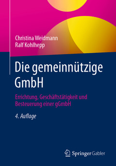 Couverture de l’ouvrage Die gemeinnützige GmbH