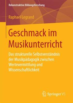 Couverture de l’ouvrage Geschmack im Musikunterricht