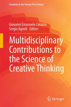 Couverture de l’ouvrage Multidisciplinary Contributions to the Science of Creative Thinking