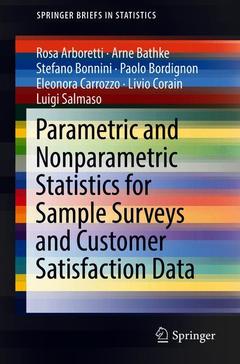Couverture de l’ouvrage Parametric and Nonparametric Statistics for Sample Surveys and Customer Satisfaction Data