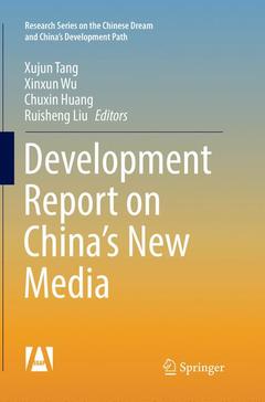 Couverture de l’ouvrage Development Report on China’s New Media