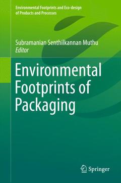 Couverture de l’ouvrage Environmental Footprints of Packaging