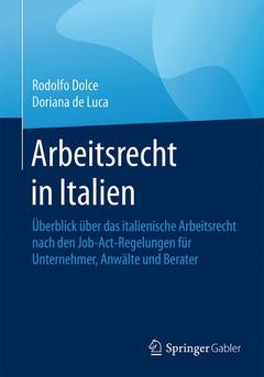 Couverture de l’ouvrage Arbeitsrecht in Italien