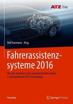 Couverture de l’ouvrage Fahrerassistenzsysteme 2016