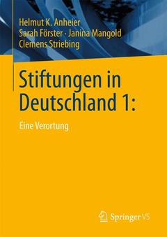 Couverture de l’ouvrage Stiftungen in Deutschland 1: