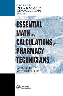 Couverture de l’ouvrage Essential Math and Calculations for Pharmacy Technicians