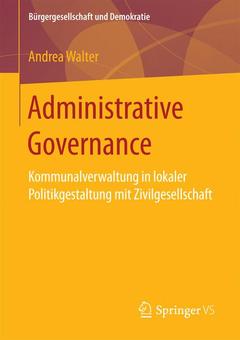 Couverture de l’ouvrage Administrative Governance