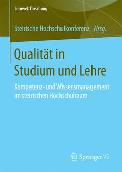 Couverture de l’ouvrage Qualität in Studium und Lehre