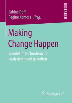 Couverture de l’ouvrage Making Change Happen