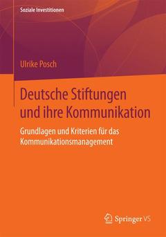 Couverture de l’ouvrage Deutsche Stiftungen und ihre Kommunikation