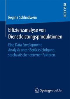 Couverture de l’ouvrage Effizienzanalyse von Dienstleistungsproduktionen