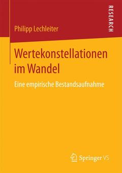 Cover of the book Wertekonstellationen im Wandel