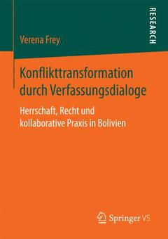 Cover of the book Konflikttransformation durch Verfassungsdialoge