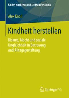 Cover of the book Kindheit herstellen