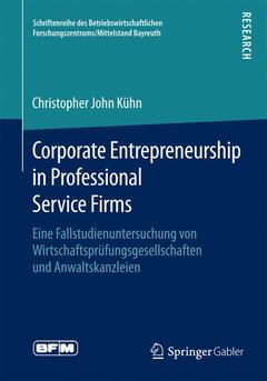 Couverture de l’ouvrage Corporate Entrepreneurship in Professional Service Firms