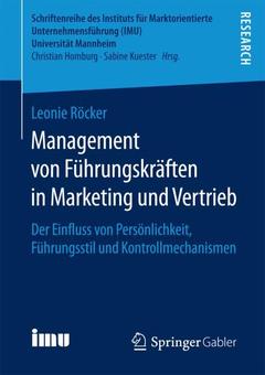 Couverture de l’ouvrage Management von Führungskräften in Marketing und Vertrieb