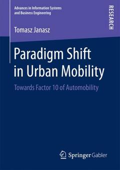 Couverture de l’ouvrage Paradigm Shift in Urban Mobility
