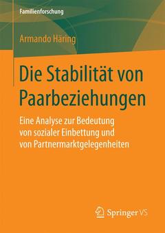 Cover of the book Die Stabilität von Paarbeziehungen