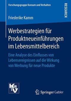 Couverture de l’ouvrage Werbestrategien für Produktneueinführungen im Lebensmittelbereich