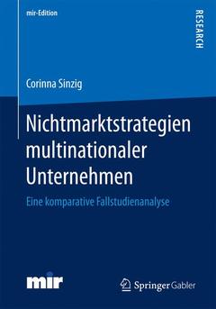 Couverture de l’ouvrage Nichtmarktstrategien multinationaler Unternehmen