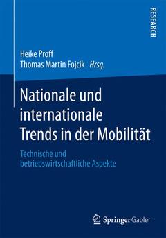 Couverture de l’ouvrage Nationale und internationale Trends in der Mobilität