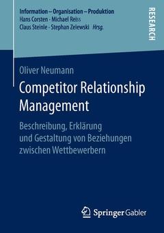 Couverture de l’ouvrage Competitor Relationship Management