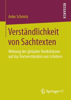 Cover of the book Verständlichkeit von Sachtexten
