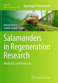 Couverture de l’ouvrage Salamanders in Regeneration Research