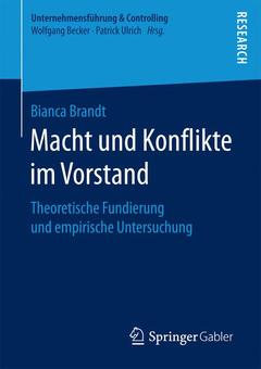 Cover of the book Macht und Konflikte im Vorstand
